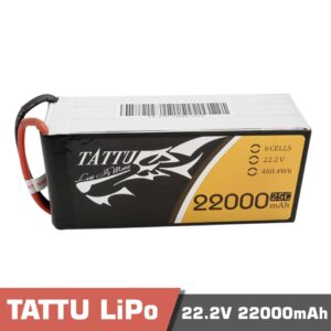 TATTU 6S 22000mAh 25C LiPo Battery