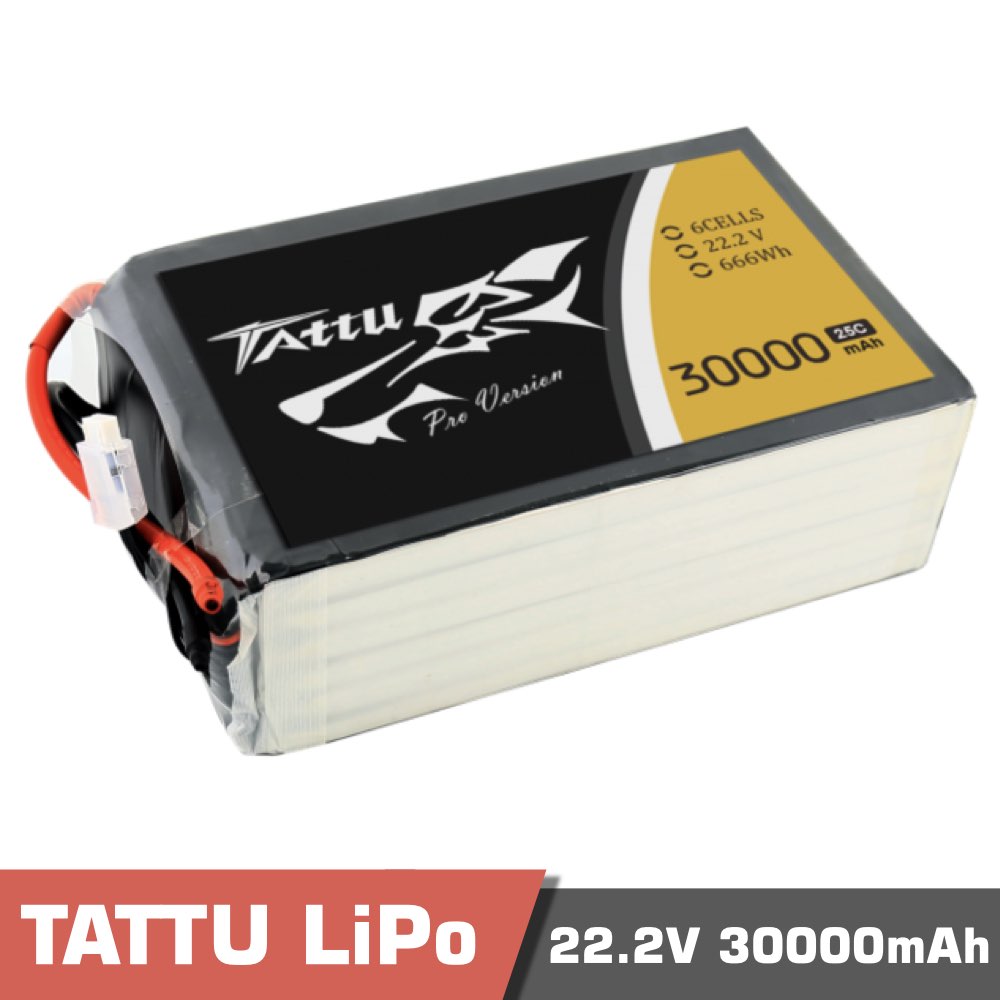 Batterie 30000 mAh 22,2 V 6S Semi-Solid state - T-DRONES