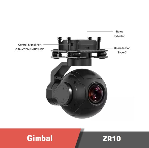 Zr10 motionew p5 - gimbal zr10, 3-axis gimbal camera, 10x optical zoom, optical zoom, small drone, transmission, real-time transmission, zoom camera - motionew - 5