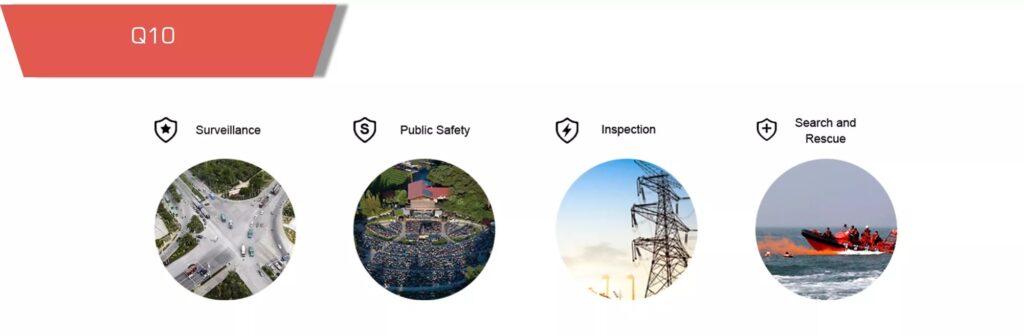 Q10t gimbal camera applications