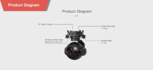 Spc zr10 p9 - gimbal zr10, 3-axis gimbal camera, 10x optical zoom, optical zoom, small drone, transmission, real-time transmission, zoom camera - motionew - 13