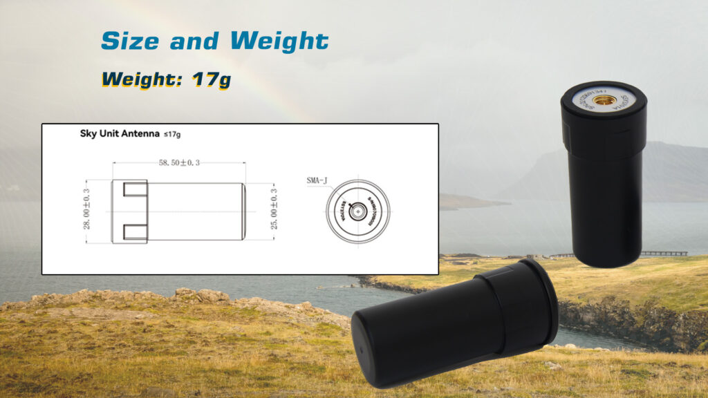 Cuav c-rtk 9ps size and weight (sky unit antenna)