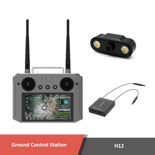 H12 2 - handheld ground control station,ground control station,gcs,radio control,video transmission,control system,data transmission,2. 4ghz,h12 handheld ground control station - motionew - 4