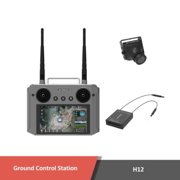 H12 4 - handheld ground control station,ground control station,gcs,radio control,video transmission,control system,data transmission,2. 4ghz,h12 handheld ground control station - motionew - 6