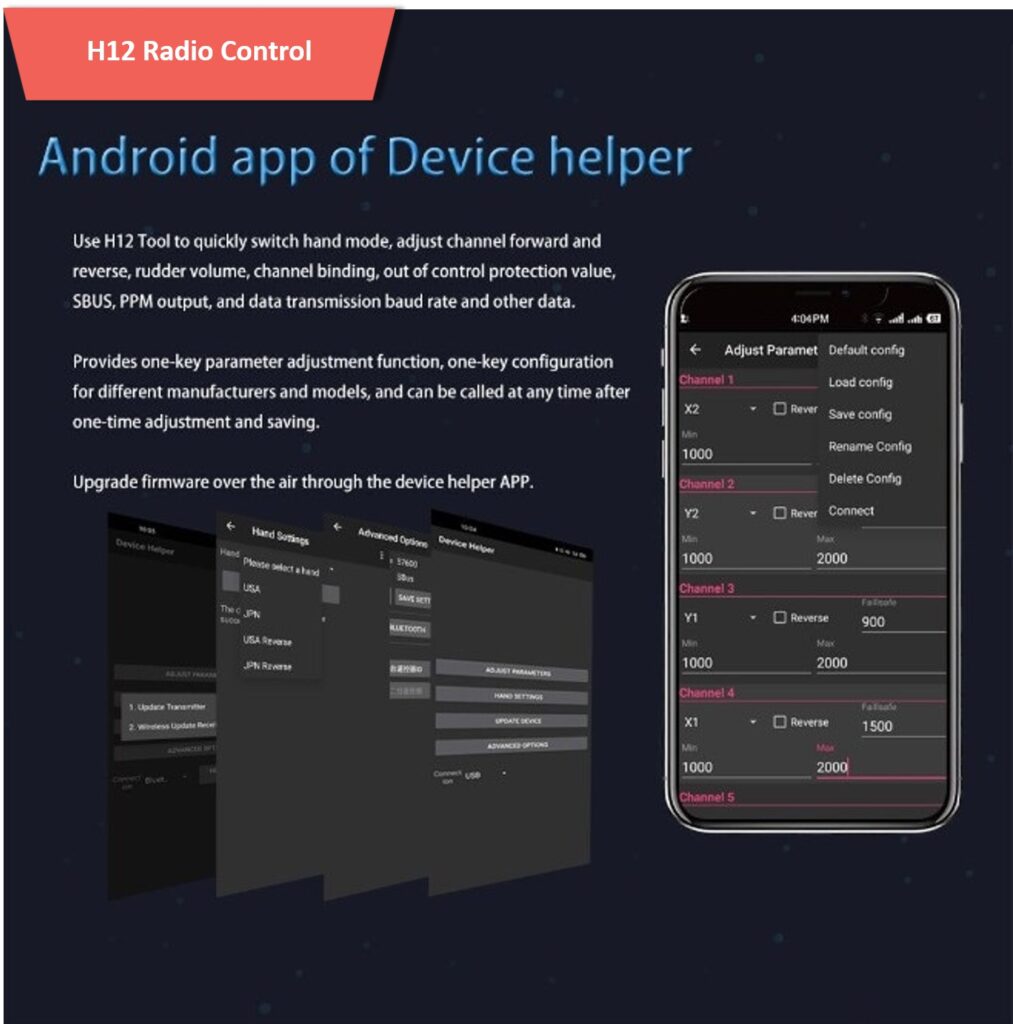 H12 handheld ground control station