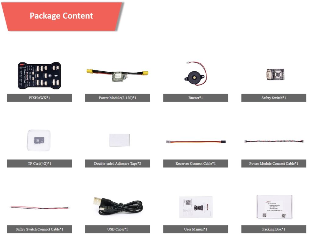 Pixhwak11 package - pixhawk 1 radiolink uav flight controller - motionew - 13