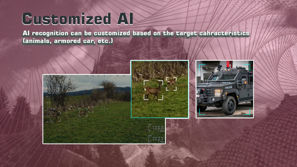 Customized ai gimbal camera