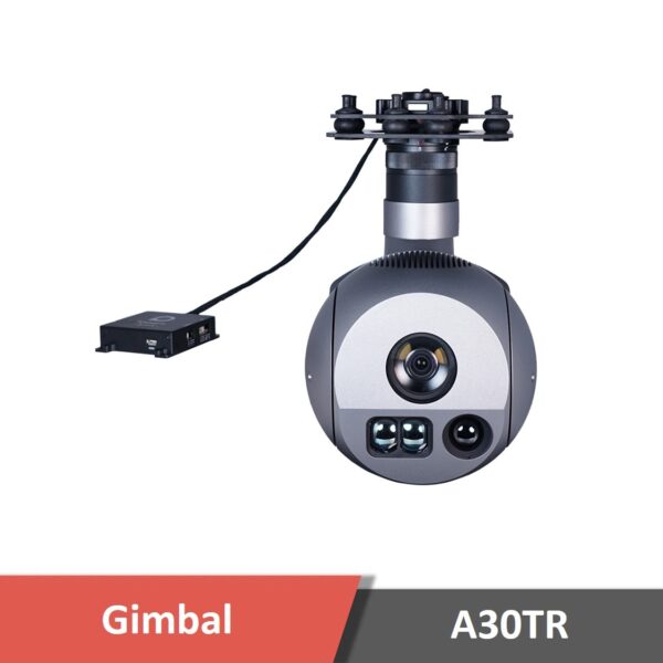 A30tr 2 - gimbal camera, zoom camera, optical zoom camera, 30x optical zoom, a30tr, ai tracking, thermal camera, laser rangefinder, drone camera, artificial intelligence - motionew - 3