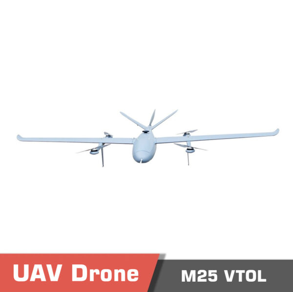 M25. 2 - vtol drone, long endurance, fixedwing uav, t-tail, t-tail drone, cargo drone, wind resistance, detachable load, detachable payload, mapping drone, surveying drone, fixed-wing uav - motionew - 4