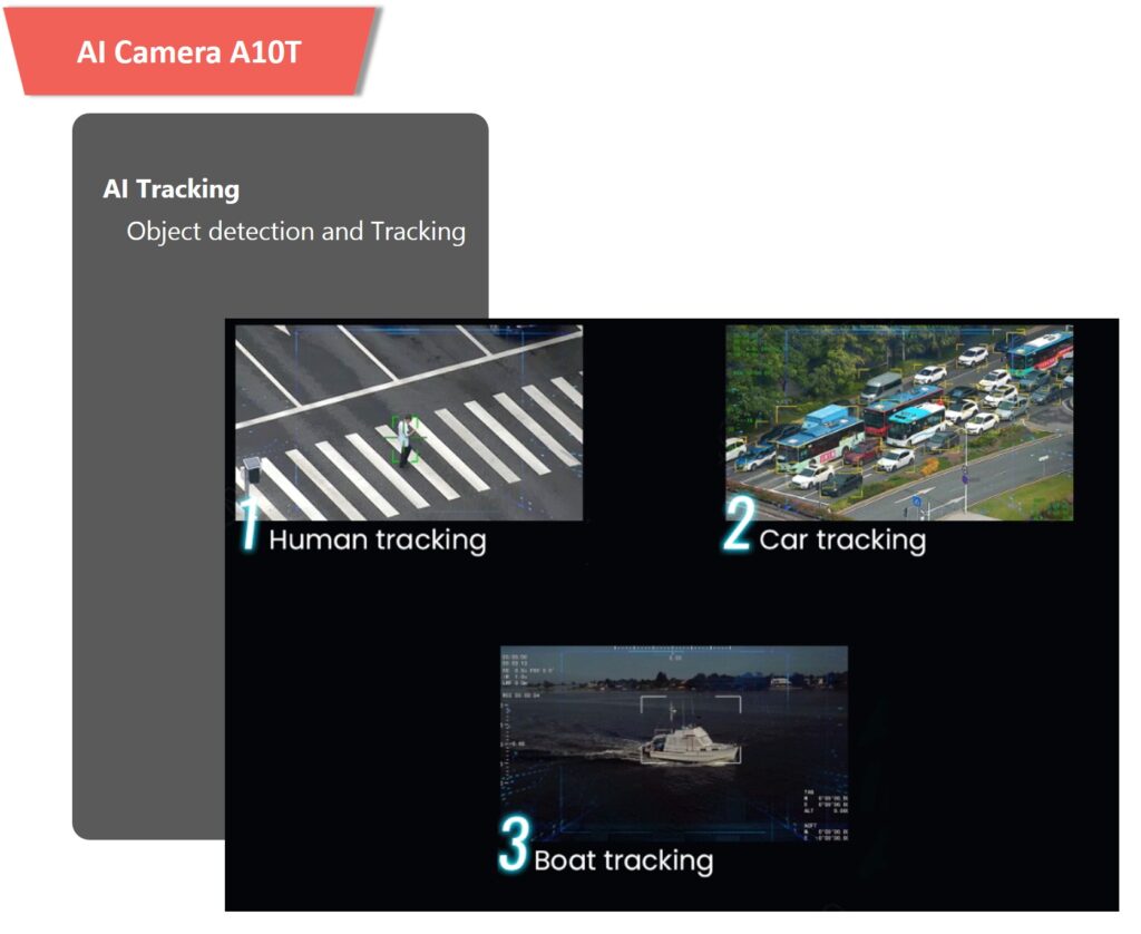 A10t gimbal camera ai tracking