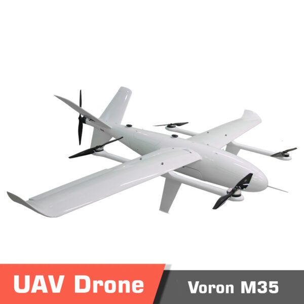 M35 main2 1 - vtol drone, long endurance, fixedwing uav, v-tail, v-tail drone, cargo drone, wind resistance, detachable load, detachable payload, mapping drone, surveying drone, fixed-wing uav - motionew - 4