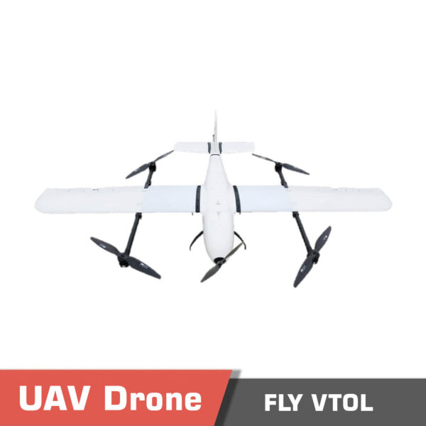 Vfly 1 1 - vtol drone, long endurance, fixedwing uav, t-tail, t-tail drone, cargo drone, wind resistance, detachable load, detachable payload, mapping drone, surveying drone, fixed-wing uav - motionew - 3