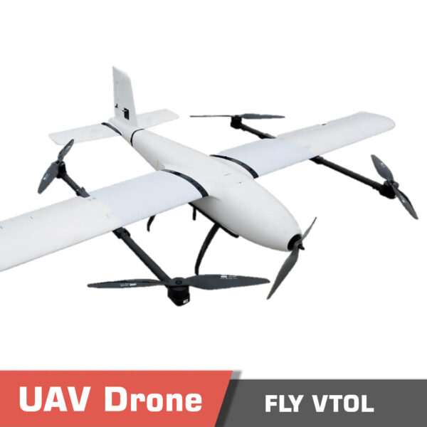 Vfly 2 1 - vtol drone, long endurance, fixedwing uav, t-tail, t-tail drone, cargo drone, wind resistance, detachable load, detachable payload, mapping drone, surveying drone, fixed-wing uav - motionew - 4