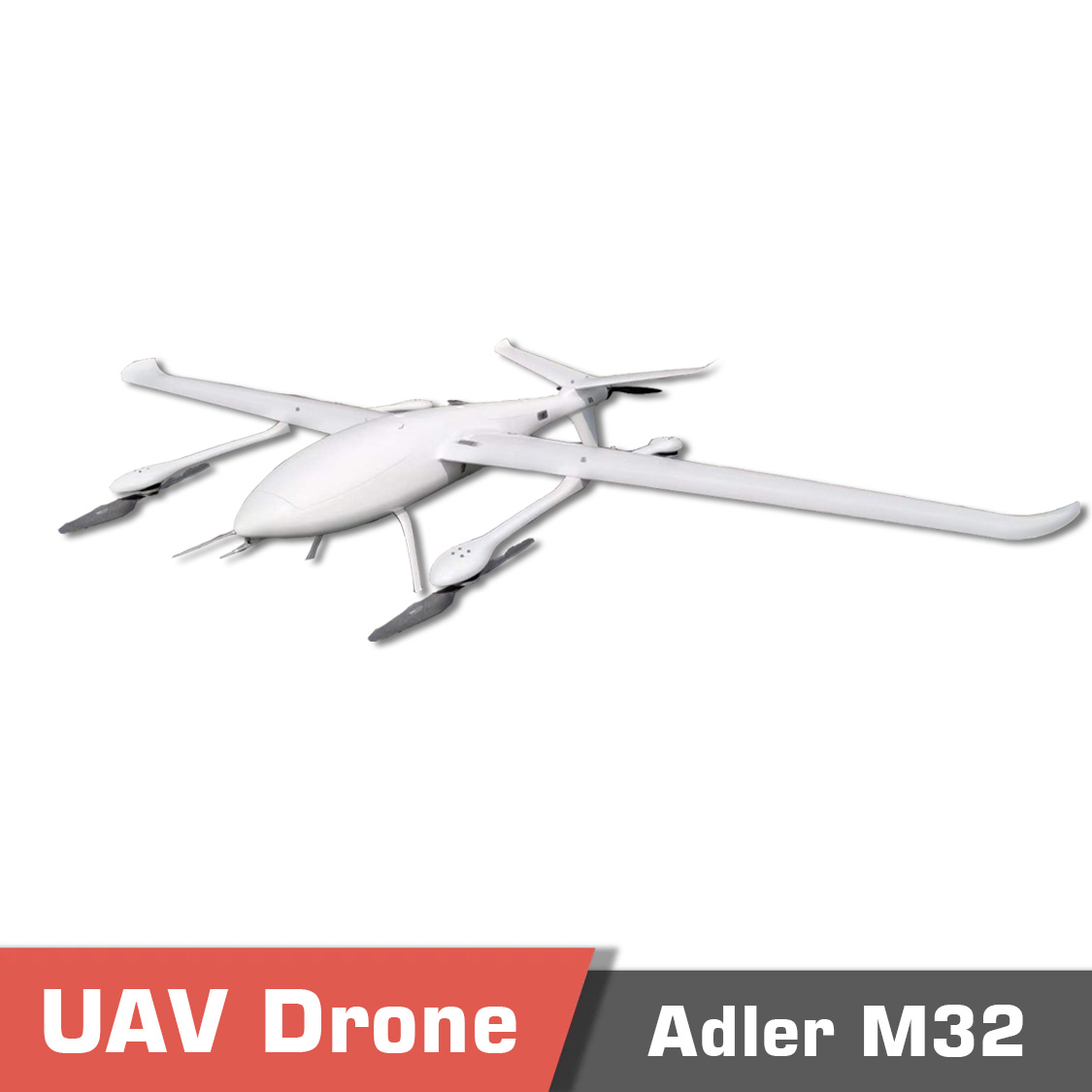 M32 1 - vtol drone,long endurance,fixed-wing uav,v-tail,detachable load,detachable payload,cargo drone,mapping drone,surveying drone,wind resistance,fixedwing uav,v-tail drone - motionew - 2