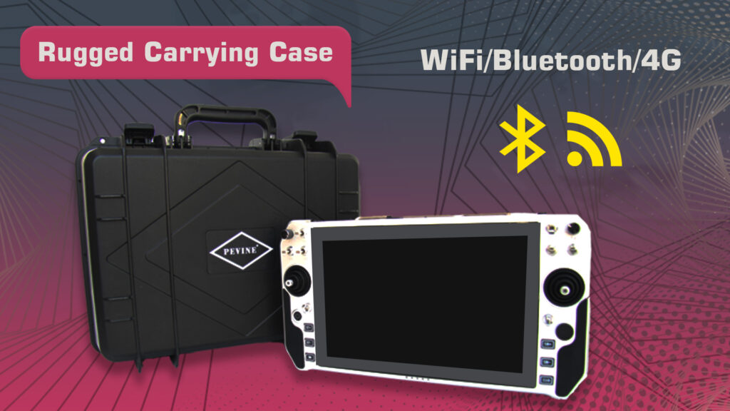 7 1 - handheld ground control station, ground control station, gcs, radio control, video transmission, control system, data transmission, 2. 4ghz, m10 handheld ground control station - motionew - 45