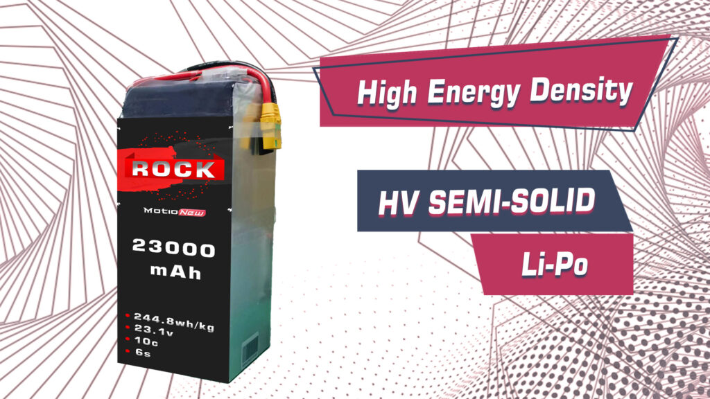 Hv 6s23 4 - hv semi solid-state battery,rock hv semi solid-state battery,solid-state lipo battery,lipo battery,drone battery,6s battery,high energy density battery,uav,drone,vtol,6s 19500mah high voltage lipo battery,6s 19500mah hv lipo battery - motionew - 6