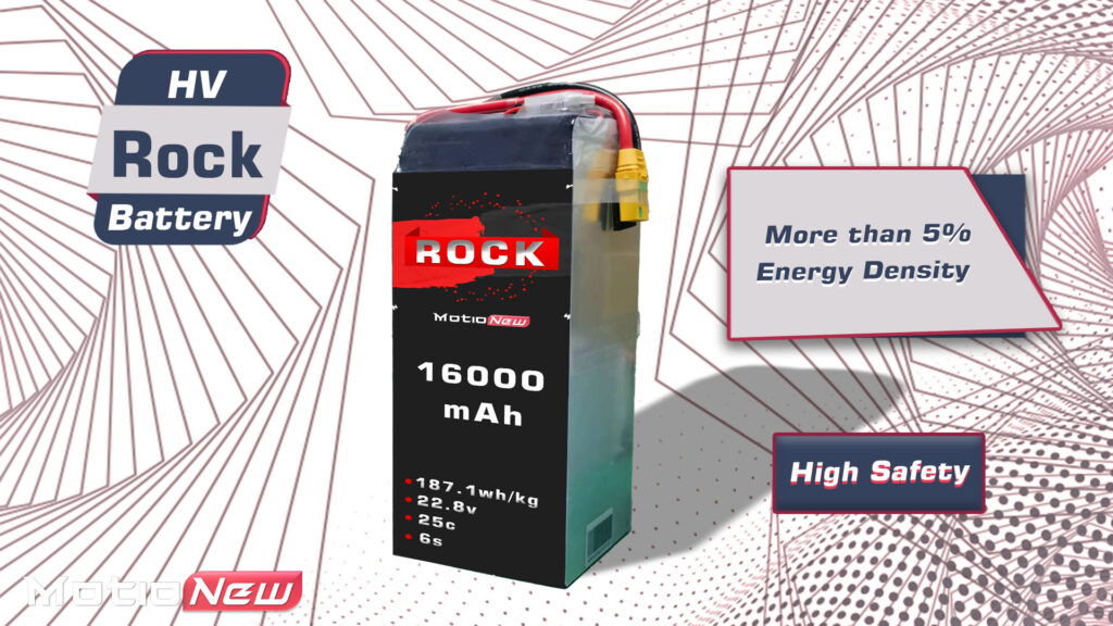 Rock hv semi solid-state battery