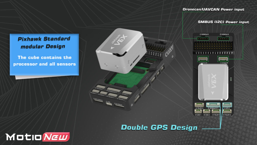 Cuav pixhawk v6x double gps design