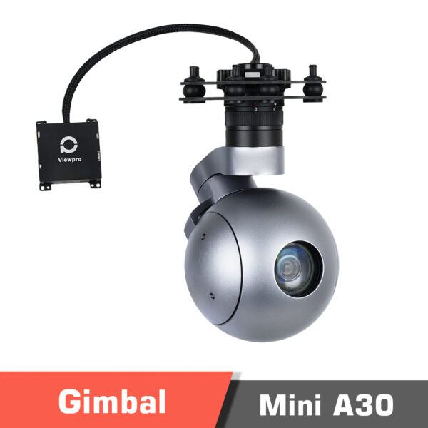 template gimbal a30.3 - Mini A30 30x,AI tracking,3-axis,30x optical zoom,gimbal,camera,mini camera,A30 camera,human tracker,car tracker,flight tracker,ai camera,mini gimbal,ai gimbal,ship tracker,boat tracker,aerodynamic design - MotioNew - 4