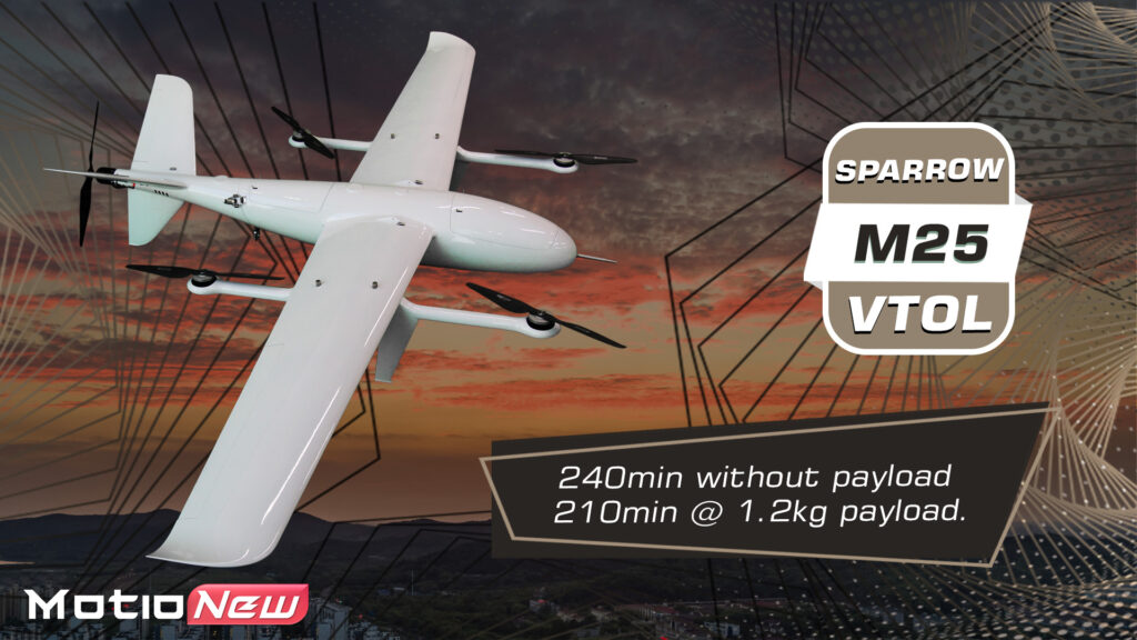 Vtol drone sparrow m25 pro