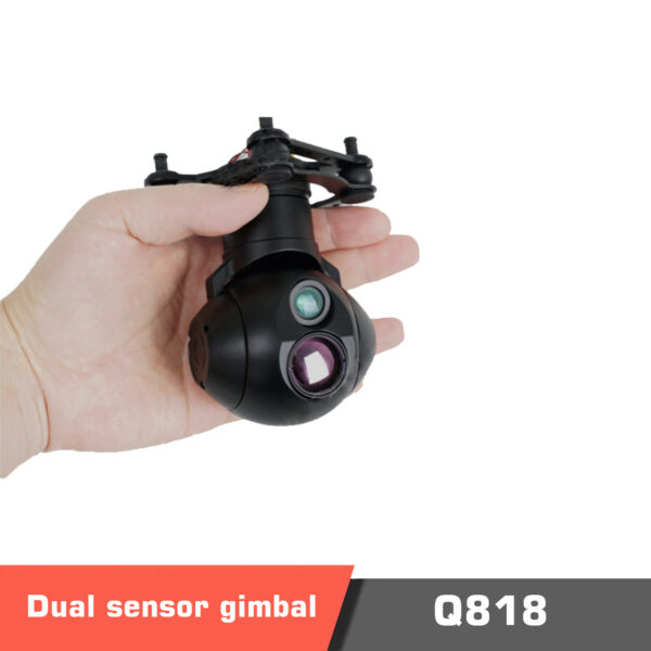 Dual sensor q818. 4 - q818 micro dual sensor, gimbal camera, lightweight gimbal camera, super lightweight gimbal camera, q818 gimbal, q818 camera, drone camera, brushless gimbal, camera stabilizer gimbal, q818, dual sensor, micro gimbal, micro dual sensor, drone tracking, hawkeye series, surveillance gimbal, surveillance camera, large area reconnaissance, industrial use, industrial applications, zoom camera, optical zoom camera, 10x optical zoom, gimbal zoom camera, zoom gimbal - motionew - 6