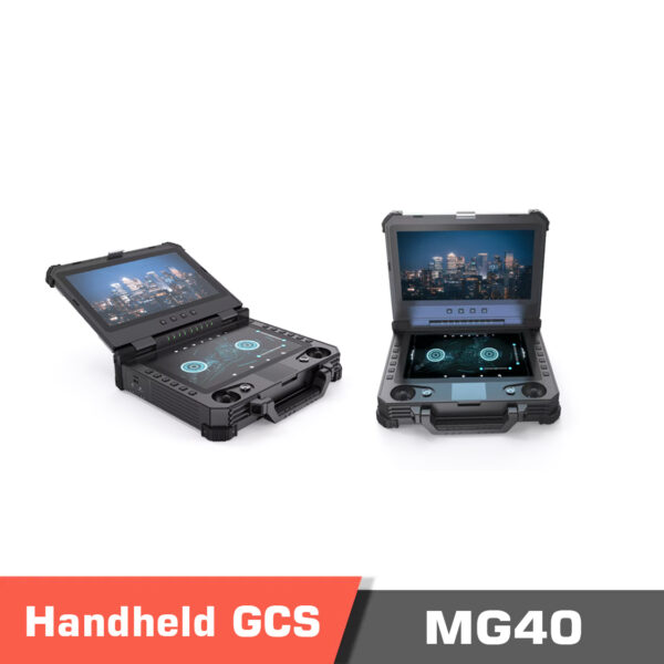 M40gcs 7 - mg40 gcs,handheld ground control station,ground control station,gcs,radio control,high brightness,high resolution,high brightness screen,1500nit brightness,1000nit brightness,video transmission,control system,data transmission,rc access,ideal for harsh environment,long-range,3 frequency modules,dual sbus,transparent transmission,lan port,multiple programming mode,remote control,various external input,dual screen,dual screen gcs - motionew - 7