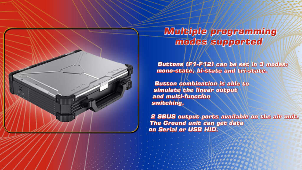 Mg40 gcs. 6 - mg40 gcs,handheld ground control station,ground control station,gcs,radio control,high brightness,high resolution,high brightness screen,1500nit brightness,1000nit brightness,video transmission,control system,data transmission,rc access,ideal for harsh environment,long-range,3 frequency modules,dual sbus,transparent transmission,lan port,multiple programming mode,remote control,various external input,dual screen,dual screen gcs - motionew - 11