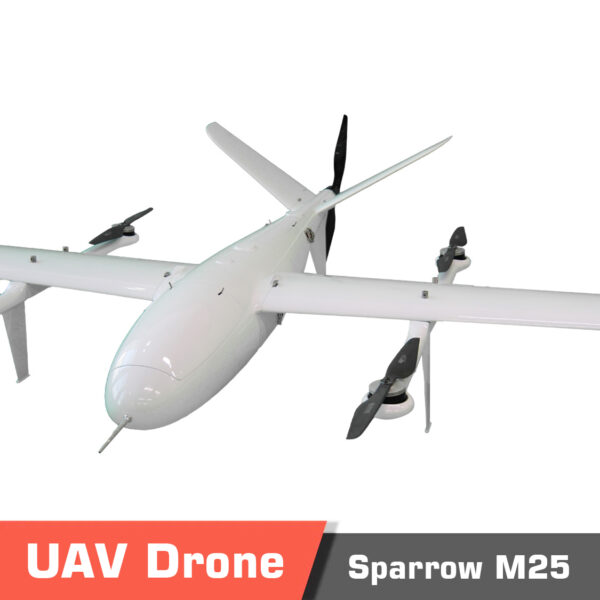 Sparrow5 1 - vtol drone, long endurance, fixedwing uav, t-tail, t-tail drone, cargo drone, wind resistance, detachable load, detachable payload, mapping drone, surveying drone, fixed-wing uav - motionew - 7