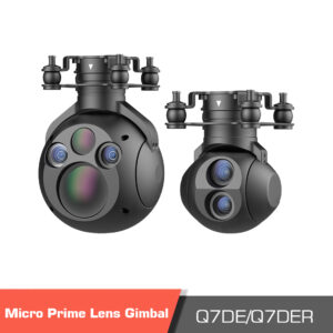 Q7DER / Q7DE Gimbal Camera with Micro Prime Lens and Dual EO/IR (Hawkeye series)