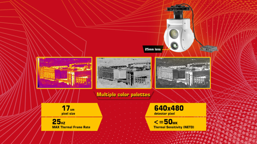 U30tir gimbal multiple color palettes