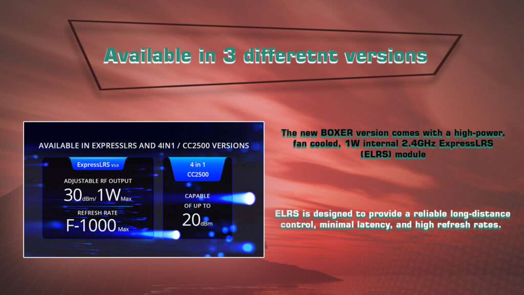 Radiomaster boxer radio controller m2 versions