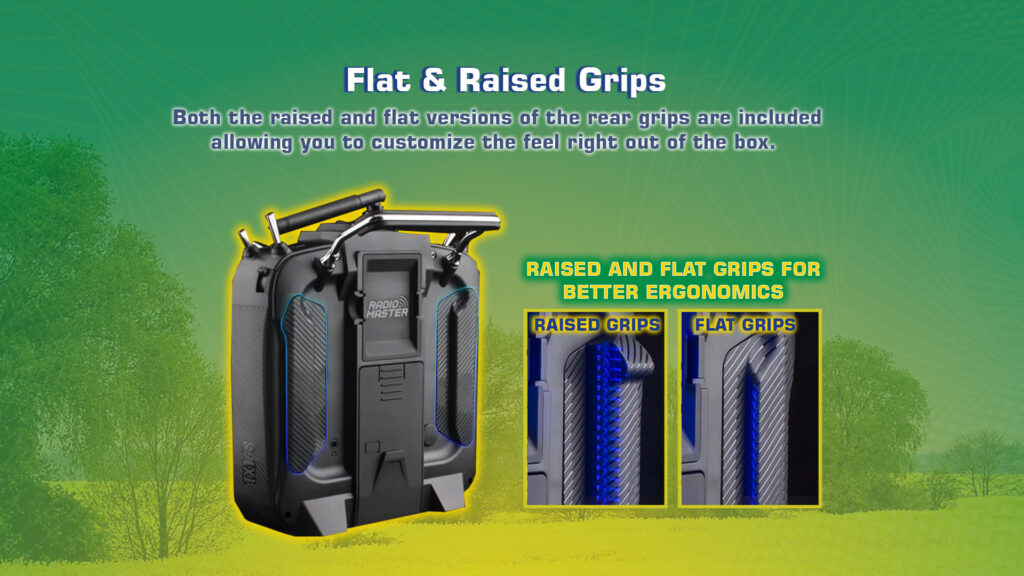 Tx16 flat & raised grips