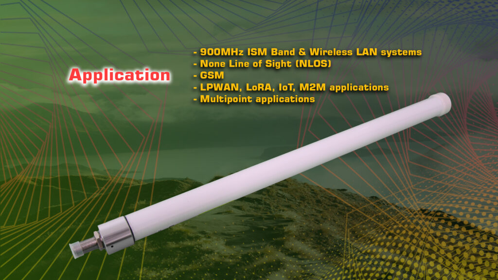 L com HGV 906U.4 - HGV-906U,omnidirectional antenna,Wireless LAN,SCADA,LPWAN/IoT/M2M,Wireless Video Links,900MHz,900MHz Cellular band applications,800MHz,ISM band,long-range data link,long-range antenna,long-range video link,telemetry,unmanned aerial vehicle,panel antenna,automatic antenna tracker,AAT,fiberglass antenna mast,6dBi Omnidirectional Antenna - MotioNew - 9