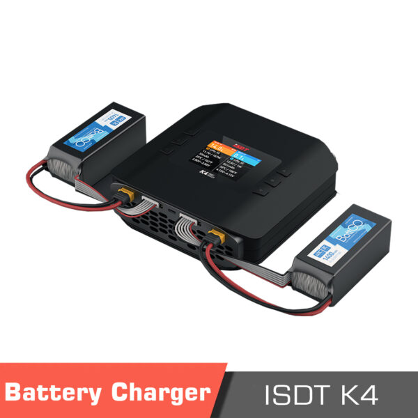K4 6 - isdt k4 battery charger,lipo charger,professional chargers,8s lipo charger,smart charger,ac 400w charge,fast charger,fast charger for battery,charger for life,lipo charger power supply,lihv charger,ulihv battery,strong and powerful,reasonable design,extensive adaptability,battery charger,ac/dc dual input charger,smart display charger,fast charging capabilities,multi-function charger,battery type compatibility,portable power charger,rc plane charger,remote control car charger,battery health maintenance - motionew - 6