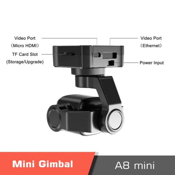 Siyi6 - siyi a8 mini,a8 mini,high-precise foc program,professional 3-axis high-precise foc program,siyi,hdmi,4k ultra hd camera,sony 1/1. 7-inch cmos sensor,ai smart identify tracking,6x digital zoom,mini 3-axis stabilizer,lightweight gimbal camera,starlight night vision camera,fpv drones,uav ugv usv rc planes,small gimbal camera,ethernet,cvbs (av) video output ports,s. Bus / uart / udp control signal input ports,s. Bus control signal output port,55x55x70mm dimension,upside down mode,hdr video recording - motionew - 8