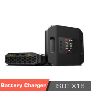 ISDT X16 Battery Charger, 2~16S Lipo Batteries, 1100W Dual Channel