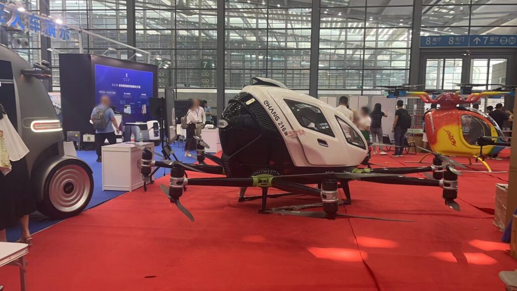 Airtaxi1 - Shenzhen UAV expo 2023,Shenzhen UAS/UAV expo,Shenzhen expo,tail-sitter drone,tailsitter drone,industrial grade gimbal - MotioNew - 1