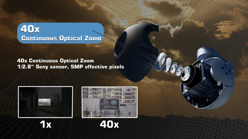 A40 pro gimbal camera 40x continuous optical zoom