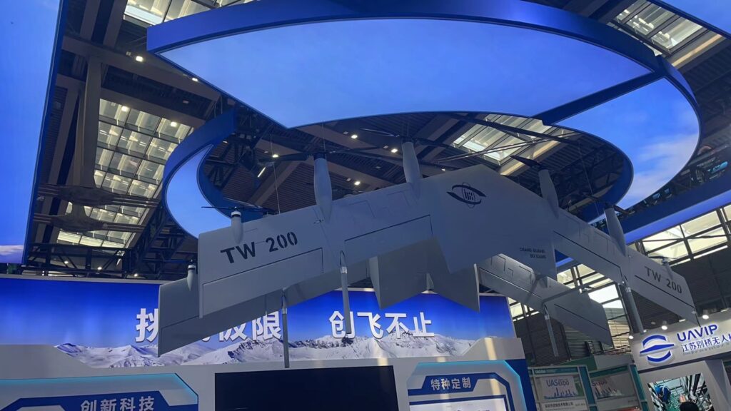 Vtol ts1 - shenzhen uav expo 2023,shenzhen uas/uav expo,shenzhen expo,tail-sitter drone,tailsitter drone,industrial grade gimbal - motionew - 7