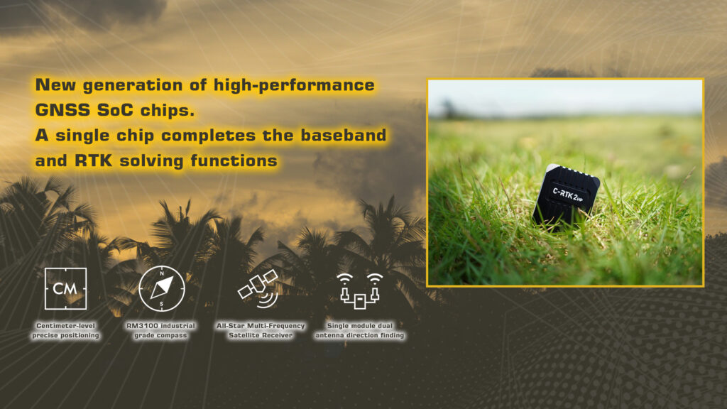 New generation of high-performance gnss soc chips of cuav c-rtk 2hp