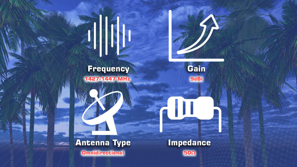 Mfa 14g9d. 2 - mfa-14g9d, omnidirectional antenna, wireless lan, scada, lpwan/iot/m2m, wireless video links, 1. 4ghz, 1. 4ghz band applications, ism band, long-range data link, long-range antenna, long-range video link, telemetry, unmanned aerial vehicle, panel antenna, automatic antenna tracker, aat, fiberglass antenna mast, 9dbi omnidirectional antenna - motionew - 6