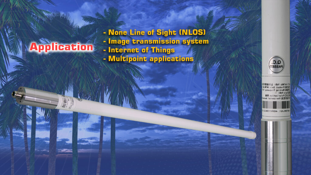 Mfa 14g9d. 3 - mfa-14g9d, omnidirectional antenna, wireless lan, scada, lpwan/iot/m2m, wireless video links, 1. 4ghz, 1. 4ghz band applications, ism band, long-range data link, long-range antenna, long-range video link, telemetry, unmanned aerial vehicle, panel antenna, automatic antenna tracker, aat, fiberglass antenna mast, 9dbi omnidirectional antenna - motionew - 7
