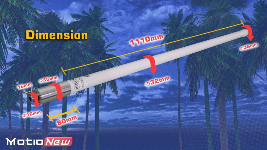 Mfa 14g9d. 6 - mfa-14g9d, omnidirectional antenna, wireless lan, scada, lpwan/iot/m2m, wireless video links, 1. 4ghz, 1. 4ghz band applications, ism band, long-range data link, long-range antenna, long-range video link, telemetry, unmanned aerial vehicle, panel antenna, automatic antenna tracker, aat, fiberglass antenna mast, 9dbi omnidirectional antenna - motionew - 10
