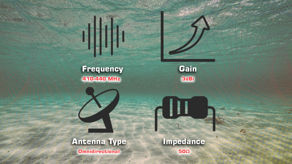 MFA 4M3D.2 - MFA-4M3D, omnidirectional antenna, Wireless LAN, SCADA, LPWAN/IoT/M2M, Wireless Video Links, 400MHz, 400MHz band applications, ISM band, long-range data link, long-range antenna, long-range video link, telemetry, unmanned aerial vehicle, panel antenna, automatic antenna tracker, AAT, fiberglass antenna mast, 3dBi Omnidirectional Antenna, 410MHz, 440MHz, 410 - 440MHz - MotioNew - 9