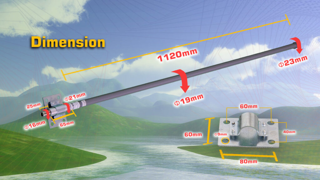 MFA 4M5D.6 - MFA-4M5D, omnidirectional antenna, Wireless LAN, SCADA, LPWAN/IoT/M2M, Wireless Video Links, 400MHz, 400MHz band applications, ISM band, long-range data link, long-range antenna, long-range video link, telemetry, unmanned aerial vehicle, panel antenna, automatic antenna tracker, AAT, fiberglass antenna mast, 5dBi Omnidirectional Antenna, 410MHz, 440MHz, 410 - 440MHz, LoRA - MotioNew - 12