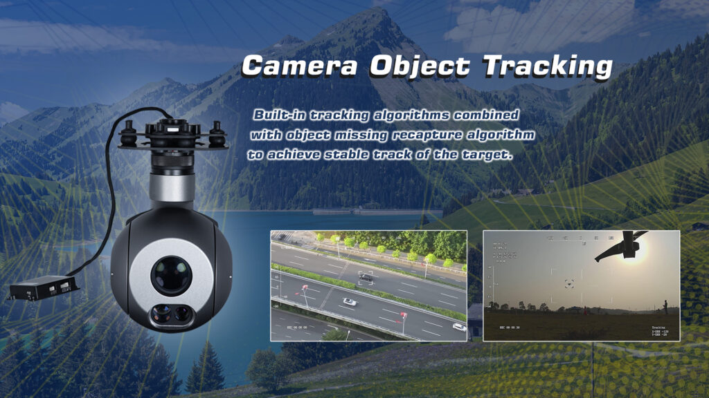 Object tracking of q30tm gimbal camera