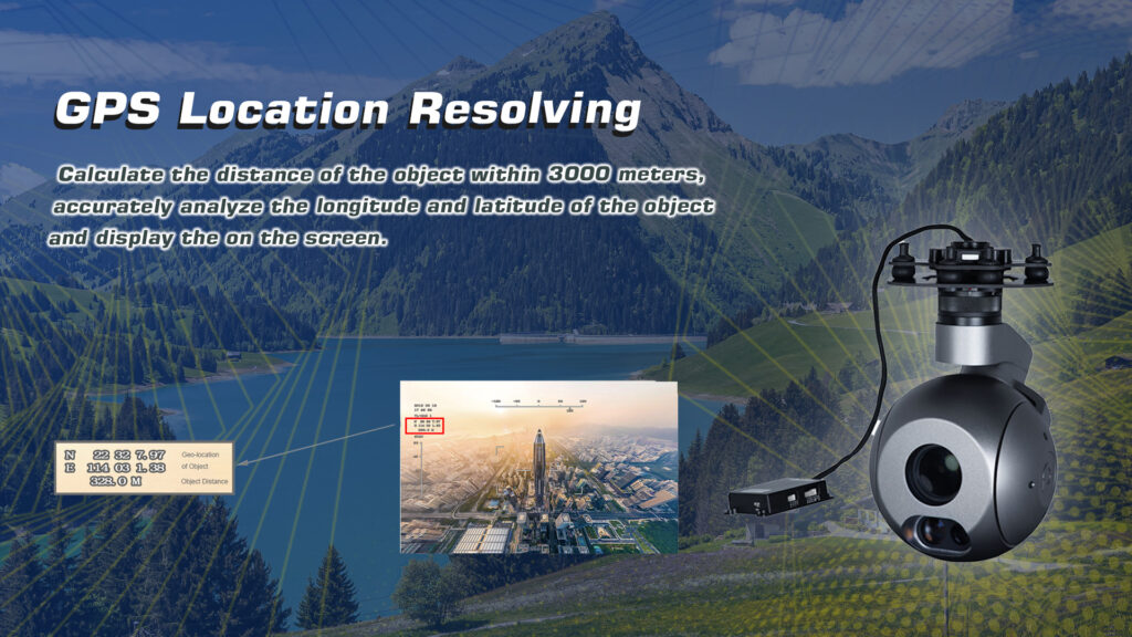 Gps location resolving of q30tm gimbal camera