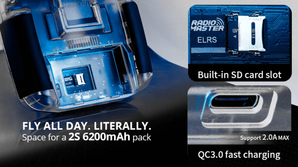 Boxer radio controller transparent m2 charging