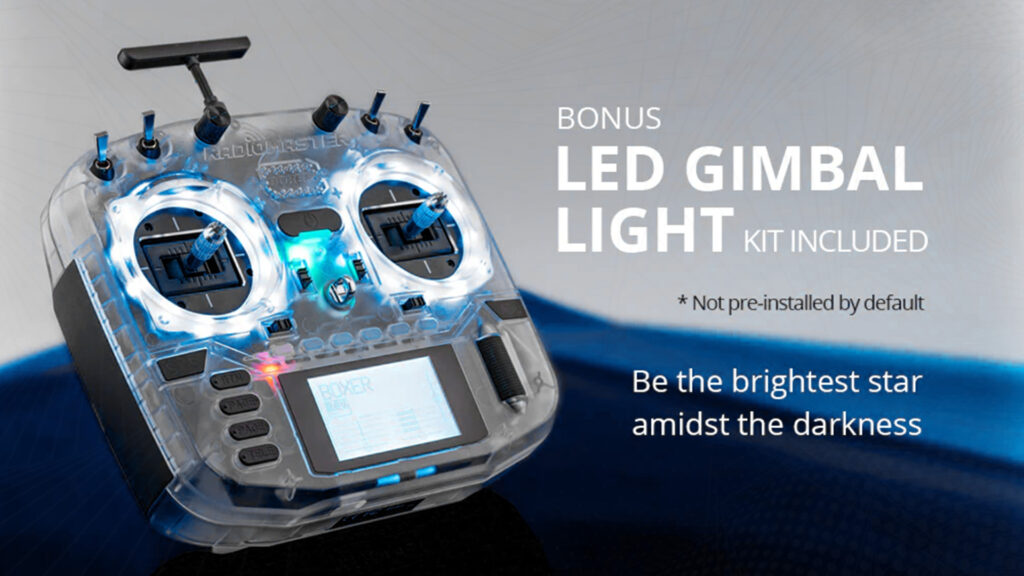 Boxer radio controller transparent m2 led gimbal