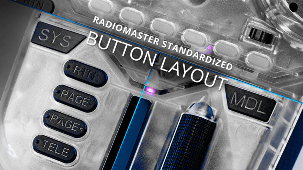 Boxer radio controller transparent button